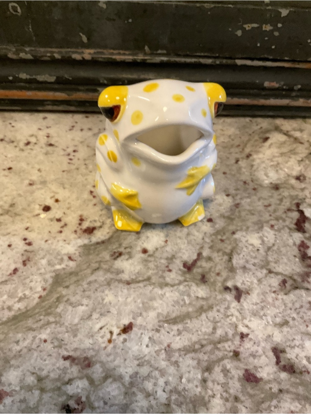 Vintage Schmid Design Folio "Yellow Spotted Frog" Creamer